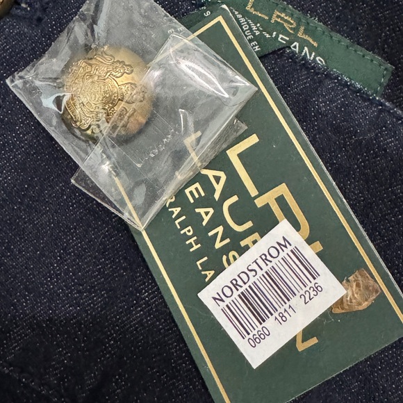 Lauren Ralph Lauren La Plage Nolita Sailor Jeans NWT Sz 10 Dark Indigo - Picture 5 of 7